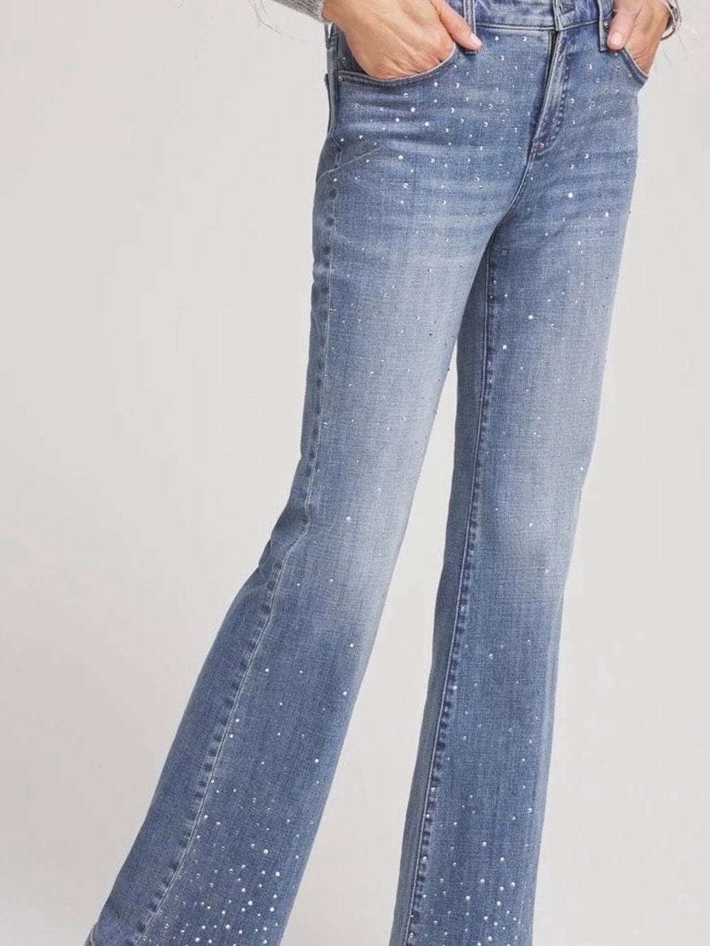 Chico’s Rhinestone Embellished Jeans - Picture 2 of 10